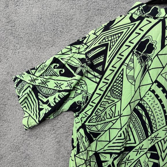 Julep Green Polynesian Print Shirt - Picture 10 of 14